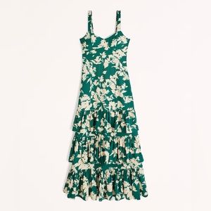 Abercrombie & Fitch Tiered Ruffle Maxi Dress XS